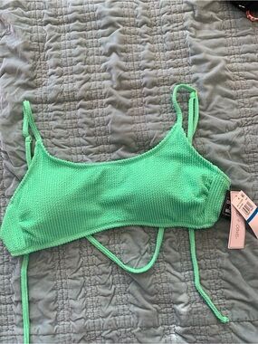 Salt + Cove Mint Textured Bikini Top